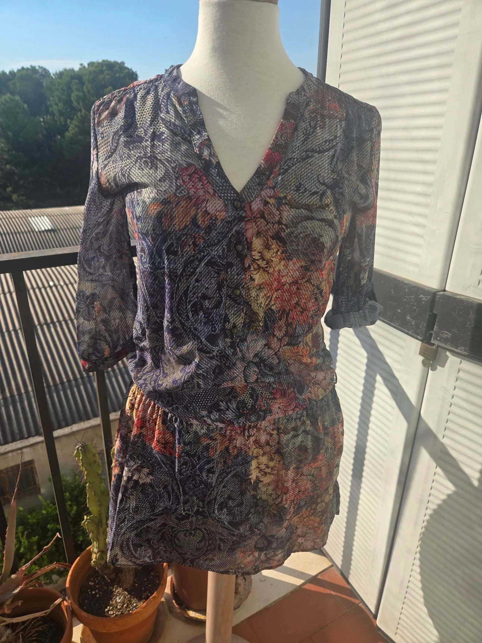 Vestido estampado floral